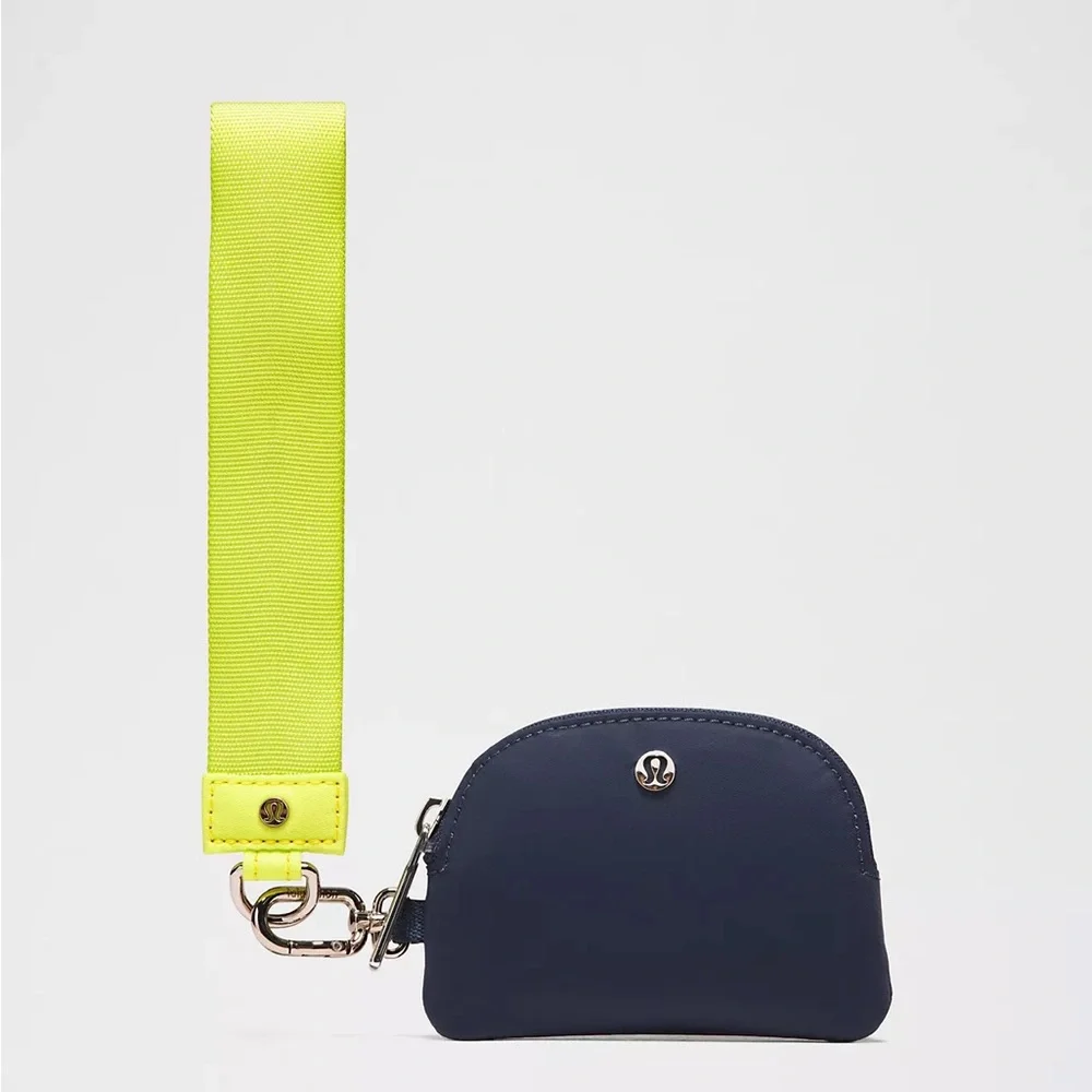 Lululemon Dual Pouch Wristlet- Sour Grape/Club Blue